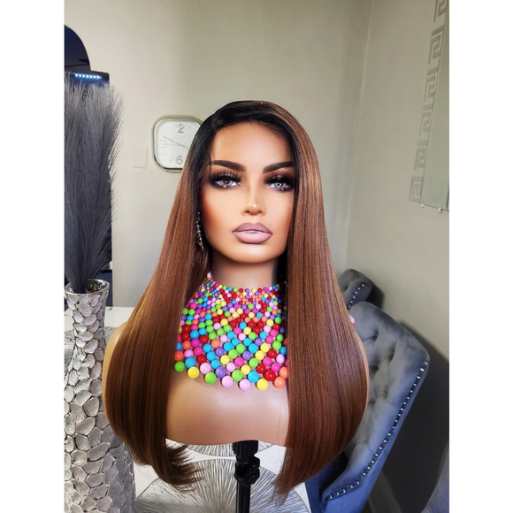 Human Hair Blend Lace Front wig main image 2